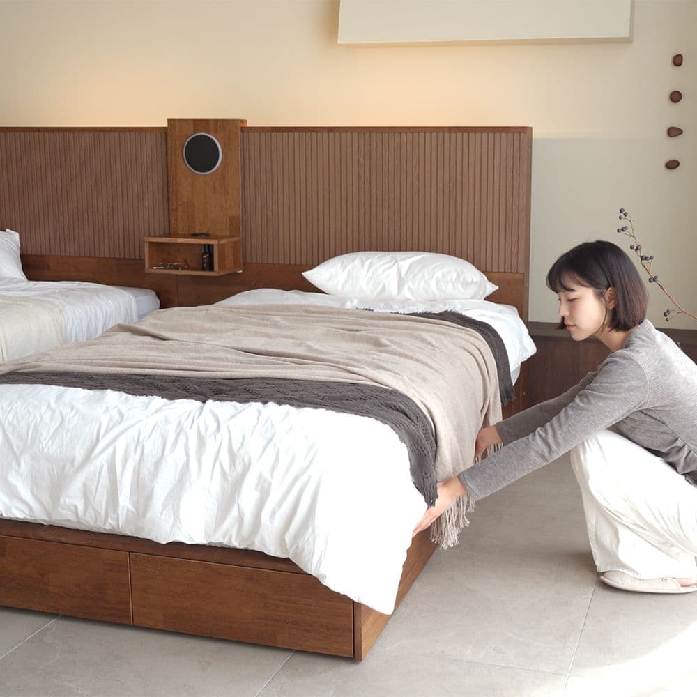 도모디자인 듀엘라 슬라이딩 트윈 침대 프레임 - 최저가 1,064,000원 (40% 할인)