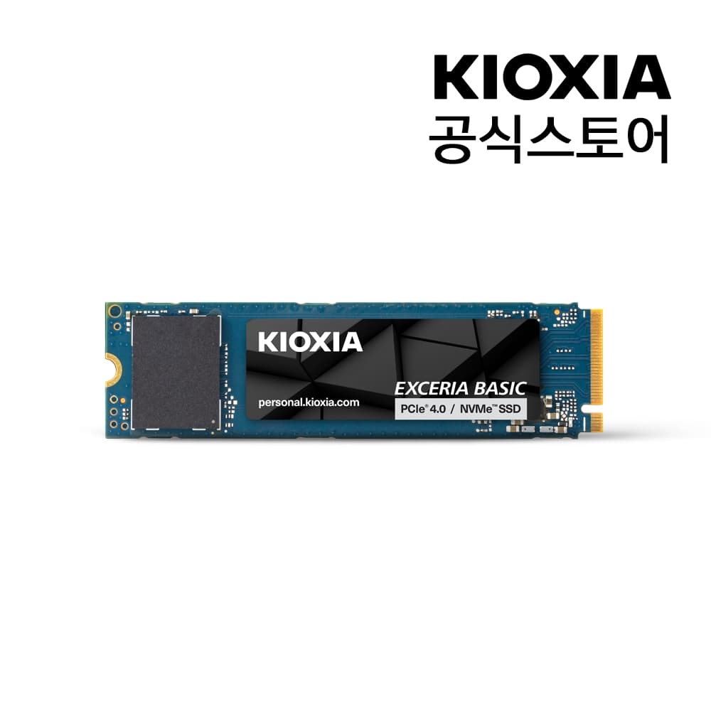 KIOXIA 키오시아 EXCERIA BASIC NVMe SSD (PCIe 4.0 / M2고정나사 증정) - 최저가 318,000원