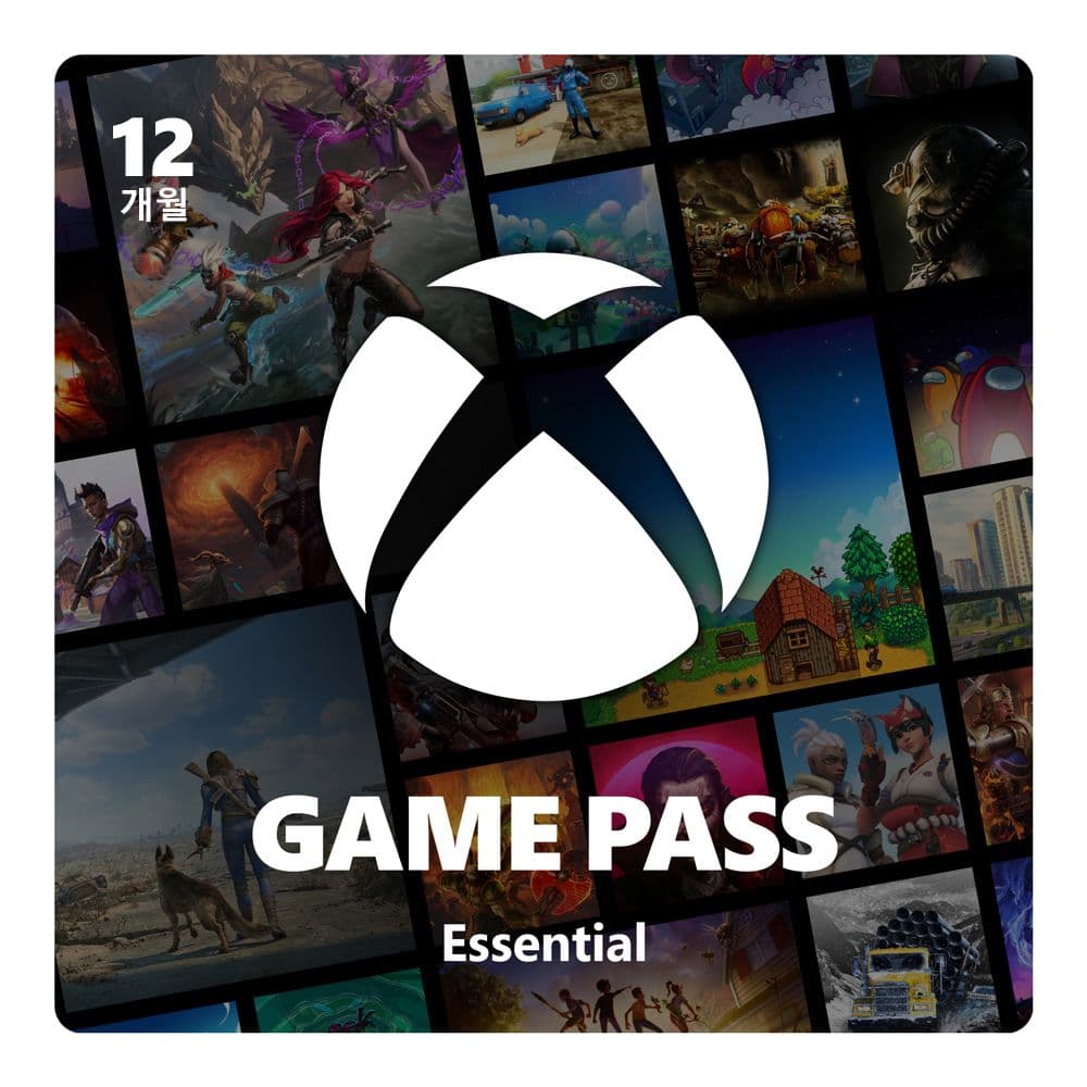 Xbox Xbox 게임패스 에센셜 12개월 이용권 / 한국전용 - Digital Code
