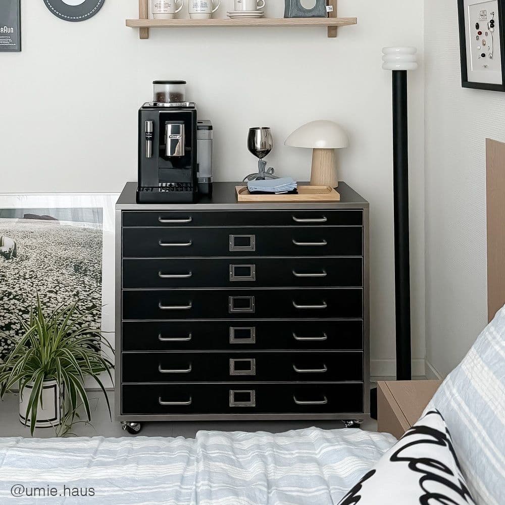 레트로하우스 (착불/화물) 레트로하우스 고트 블랙 4단 수납 지류함 800 - 최저가 198,900원