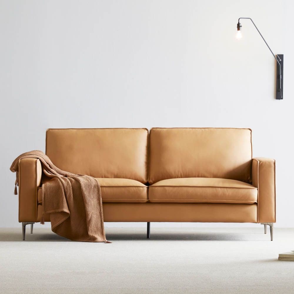 시스디자인 시스디자인 바움 천연면피가죽 3인 소파