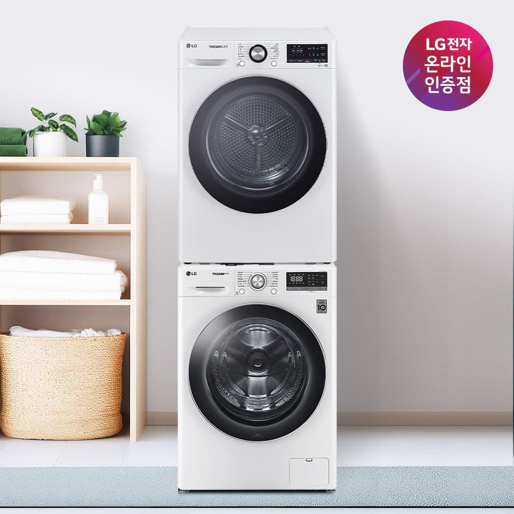 LG전자 LG 트롬 세탁기건조기세트 F12WVR-10WB 1등급
