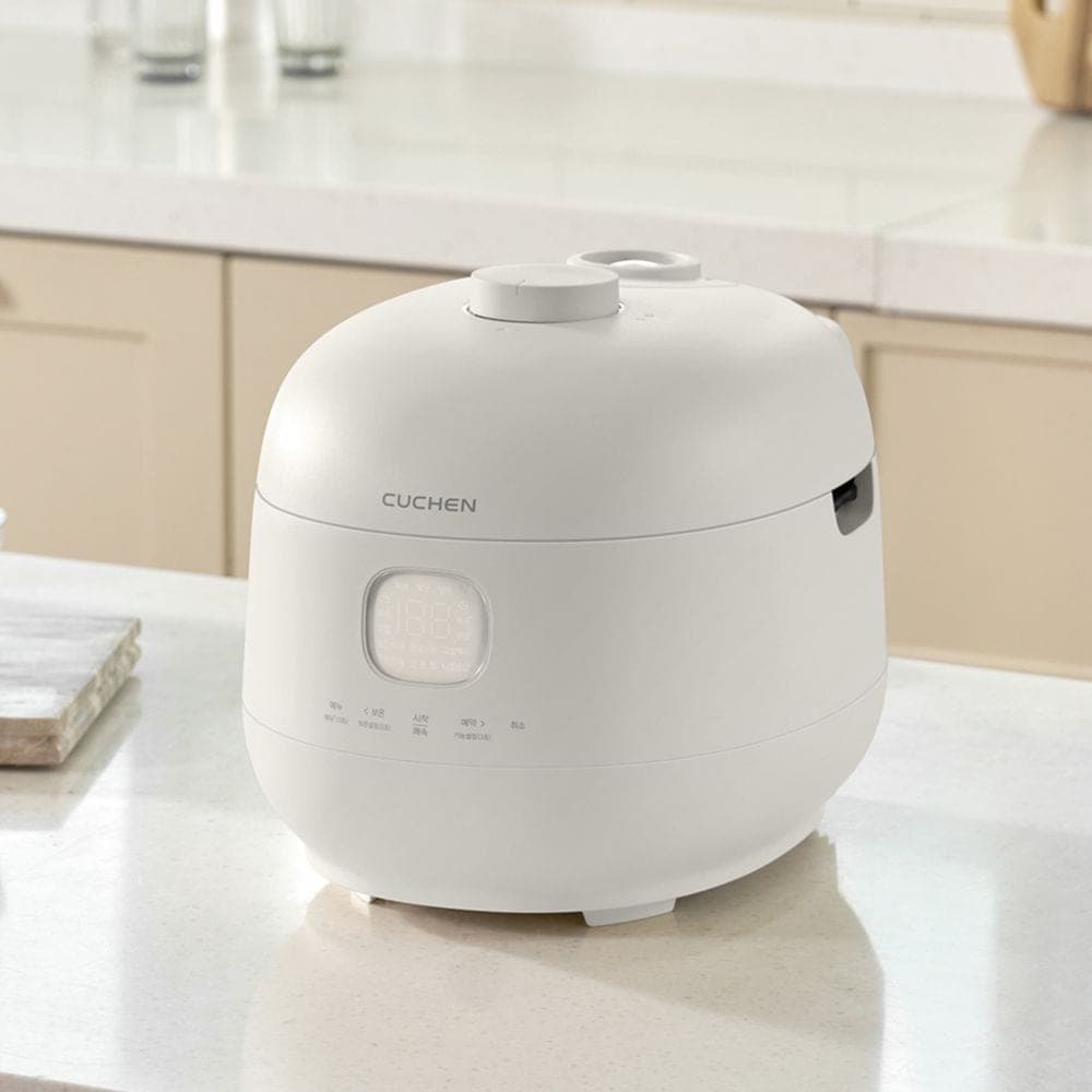 쿠첸 쿠첸 브레인 미니 풀스텐 듀얼프레셔 3인용 IH전기압력밥솥 화이트 CRT-TWS0310W