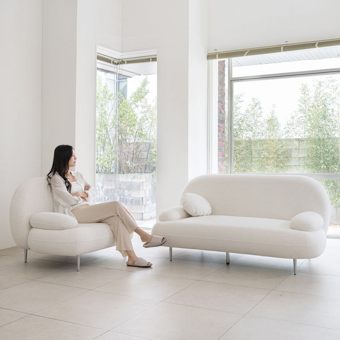 데일리리빙 까유 갤럭시 패브릭 소파 (1인/2인/3인)