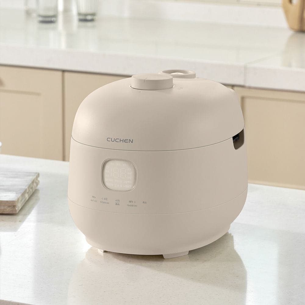 쿠첸 쿠첸 브레인 미니 풀스텐 듀얼프레셔 3인용 IH전기압력밥솥 크림옐로우 CRT-TWS0310CY