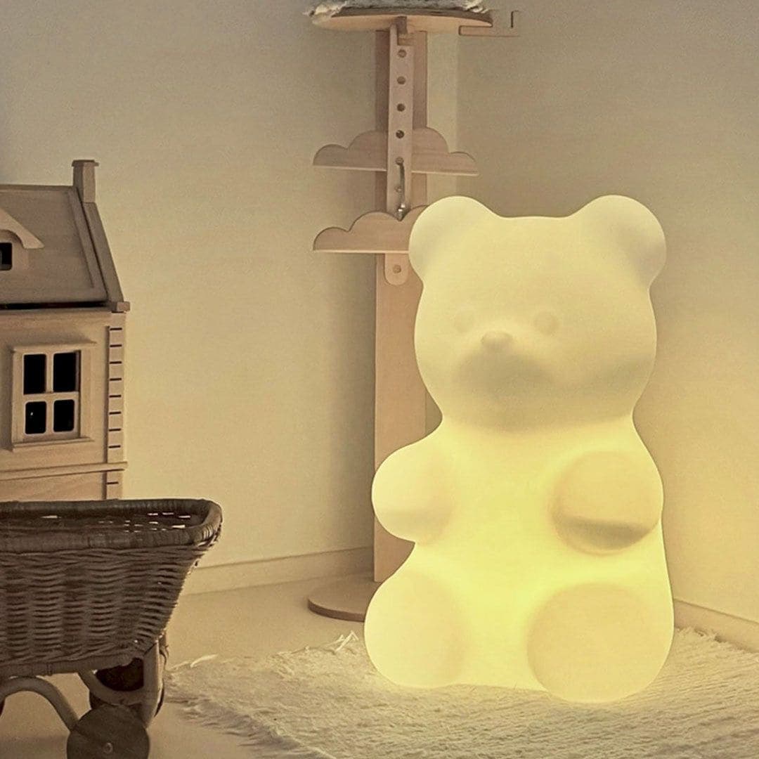 모노스마일 [오늘의집 단독] 젤리곰 대형 무드등 아기방 조명 65cm(리모컨/빛색상/밝기조절)