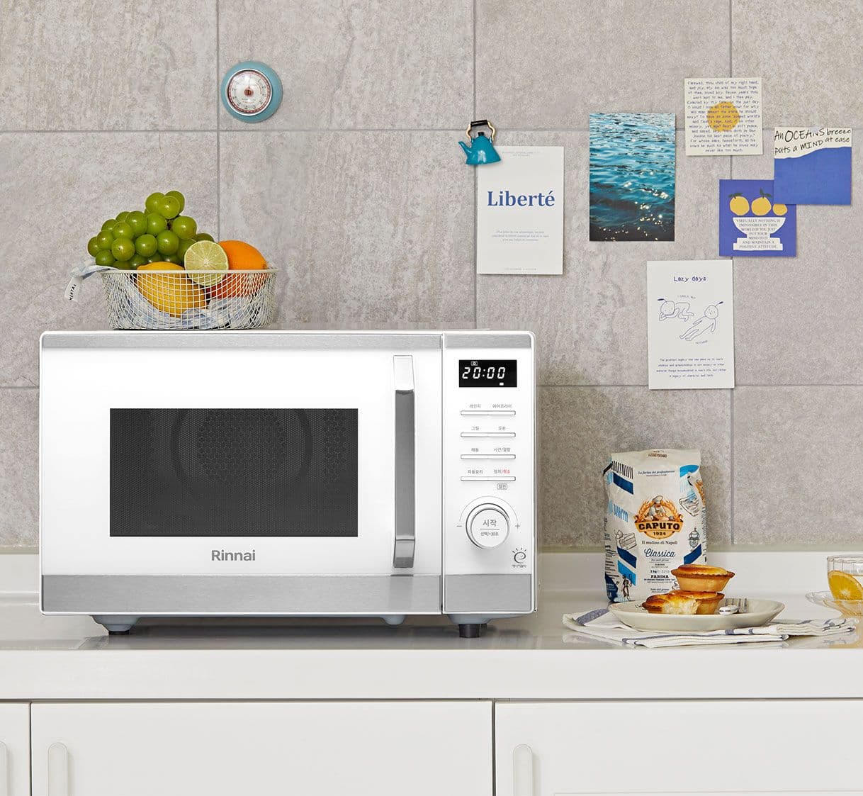 린나이 올인원 에어프라이어+전기오븐+그릴+전자레인지 23L RCD-230W