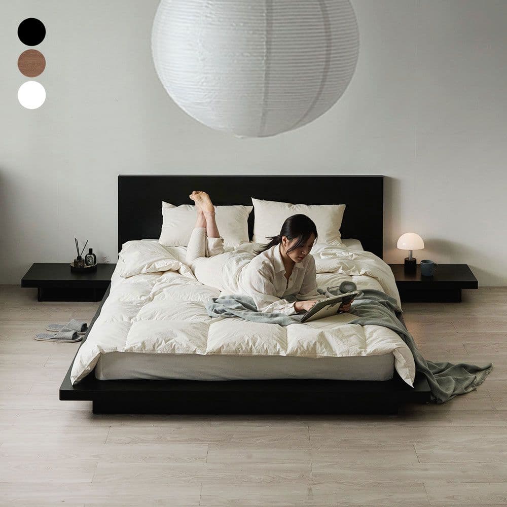 리샘 리샘 루메아 저상형침대 프레임만 Q/K/LK 겸용 - 최저가 334,000원