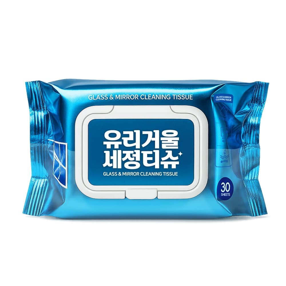 매직브라이트 유리거울세정티슈 거울세정 청소티슈 30매 3팩 5팩
