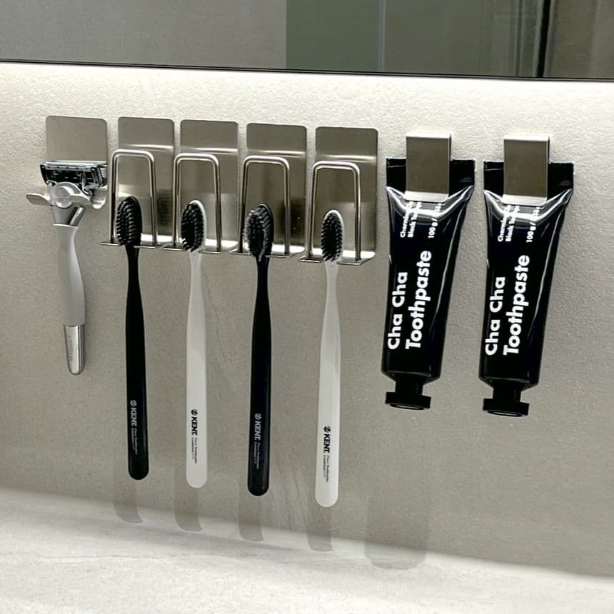 홈튜디오 아쿠아 올 스텐칫솔걸이세트(2세대)