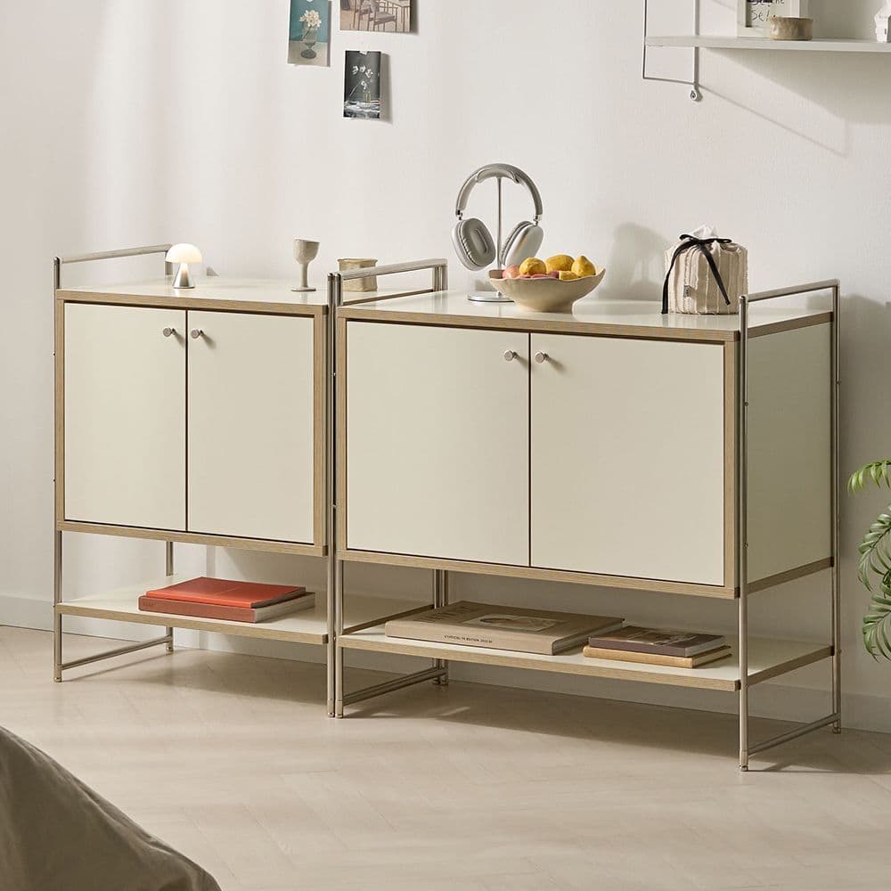 프롬홈 프롬홈 몬테라 E0 미드센츄리 모듈 다용도 수납장 캐비넷 600 B - 최저가 109,650원