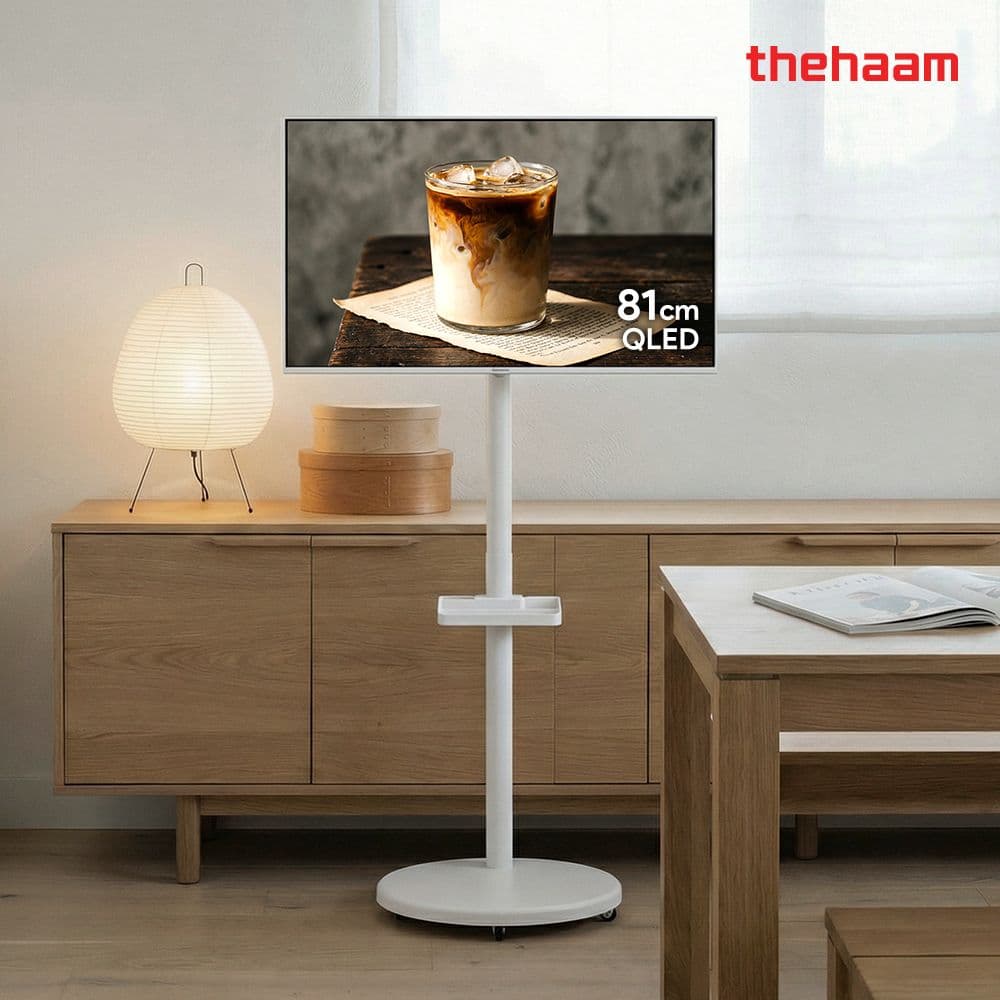 더함 화이트에디션 81cm 32인치 QLED 구글5.0 TV 삼탠바이미 거치가능 - 최저가 183,330원