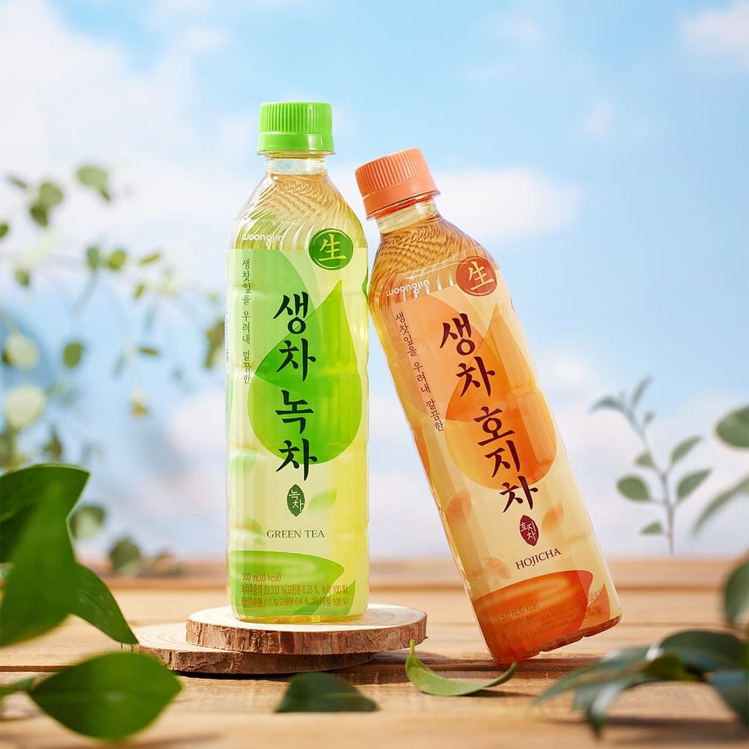 웅진식품 생차 녹차/호지차 500mL 2종 골라담기
