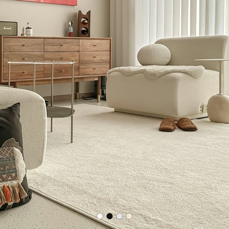 로우포인트 올데이러그 사계절 먼지없는 워셔블 인테리어 러그 4colors - 최저가 36,900원 (40% 할인)