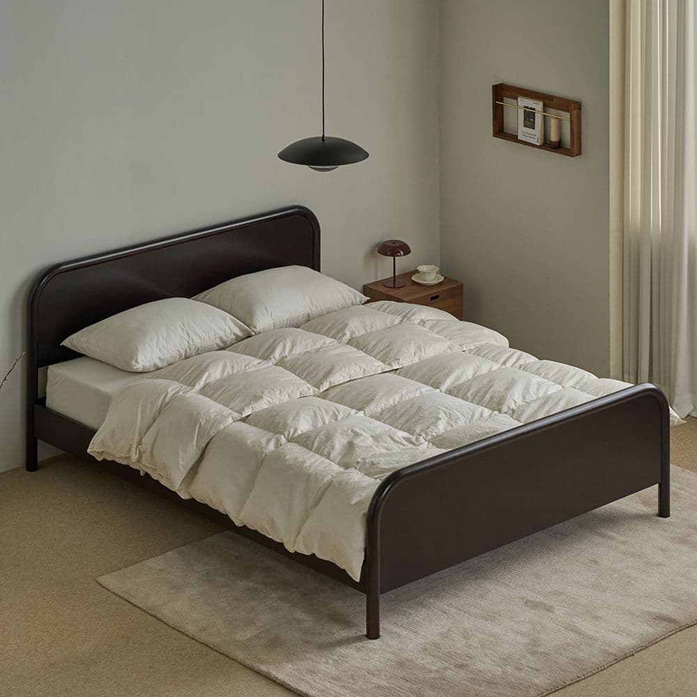 퍼니코 더치 SE0등급 고무나무 원목 침대 프레임 SS/Q/K - 최저가 219,000원