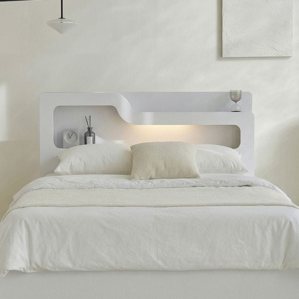 포스트모던 룩셈 LED 3단 서랍 수납침대 프레임 SS/Q/K (매트리스 선택)