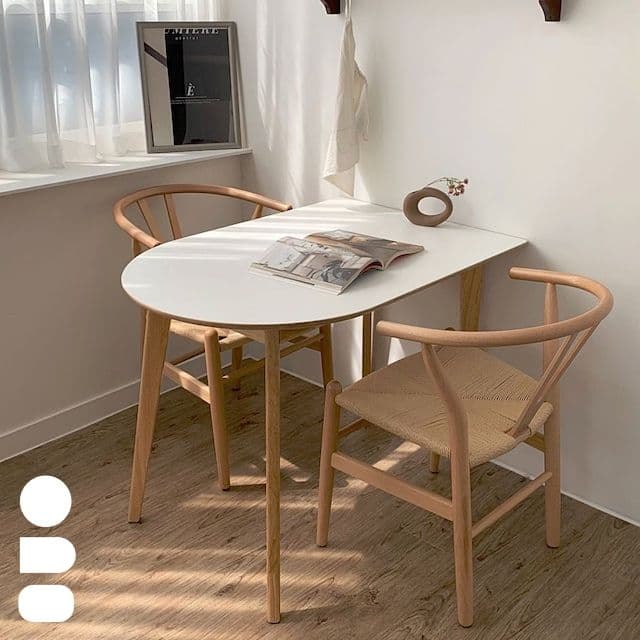 다은담다 퓨어 반타원 식탁 테이블 800/1000/1200