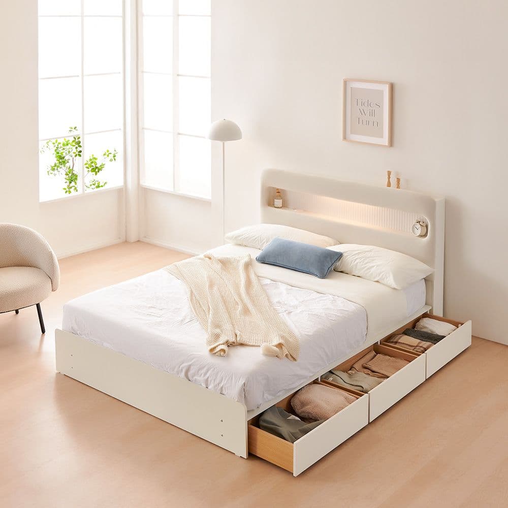 DF동서가구 LED 침대프레임+매트리스