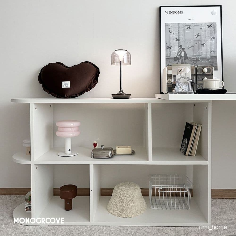 모노그루브 듀어스 라운드 2/4단 책장 - 최저가 80,100원