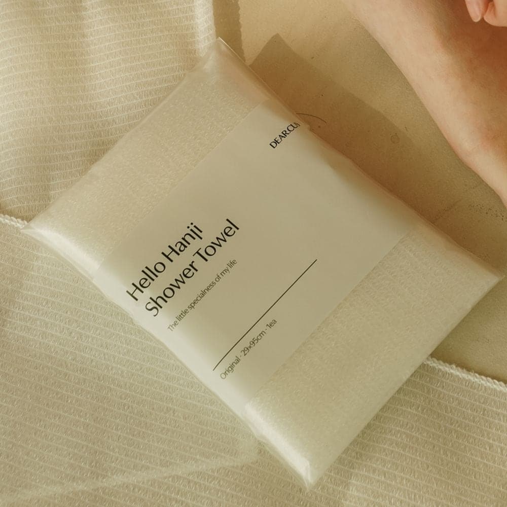 디어커스 안녕한지 한지로 만든 부드러운 샤워타월 x2