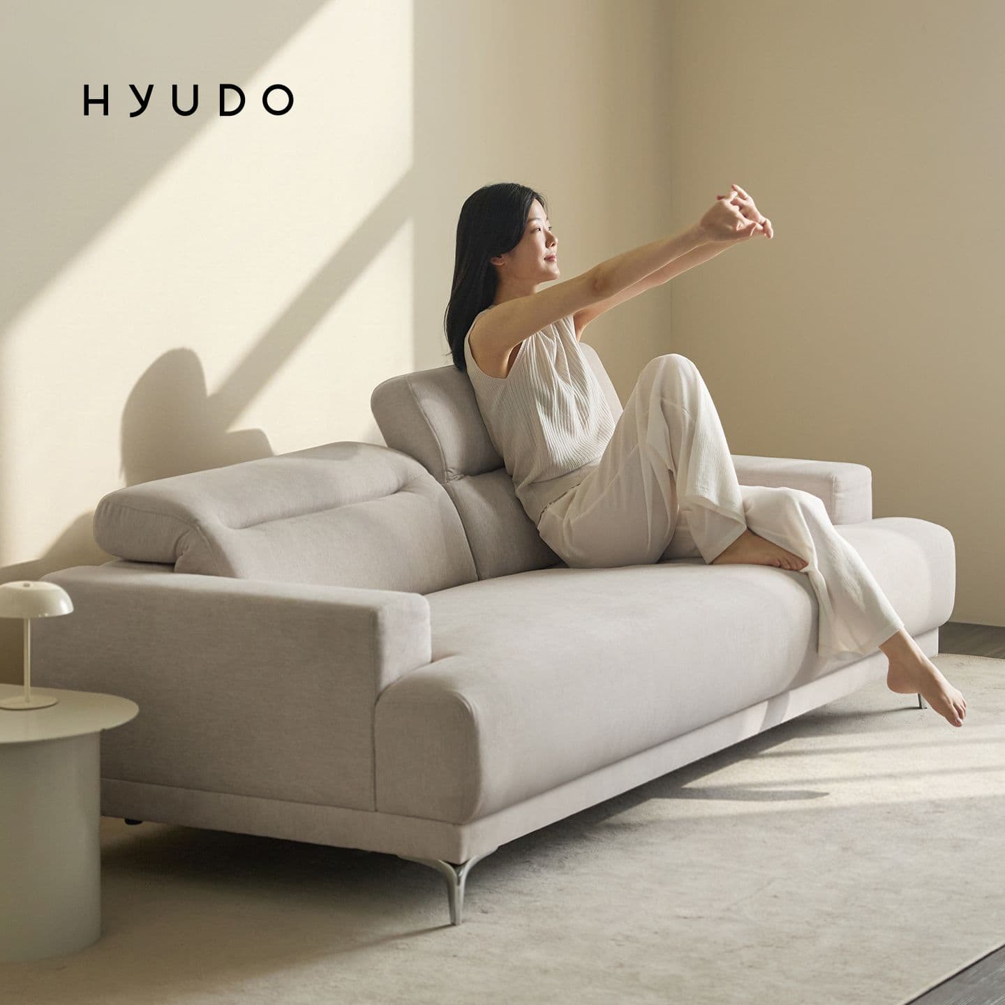 휴도 다정한 동백 무빙 헤드레스트 패브릭 소파 - 최저가 219,000원