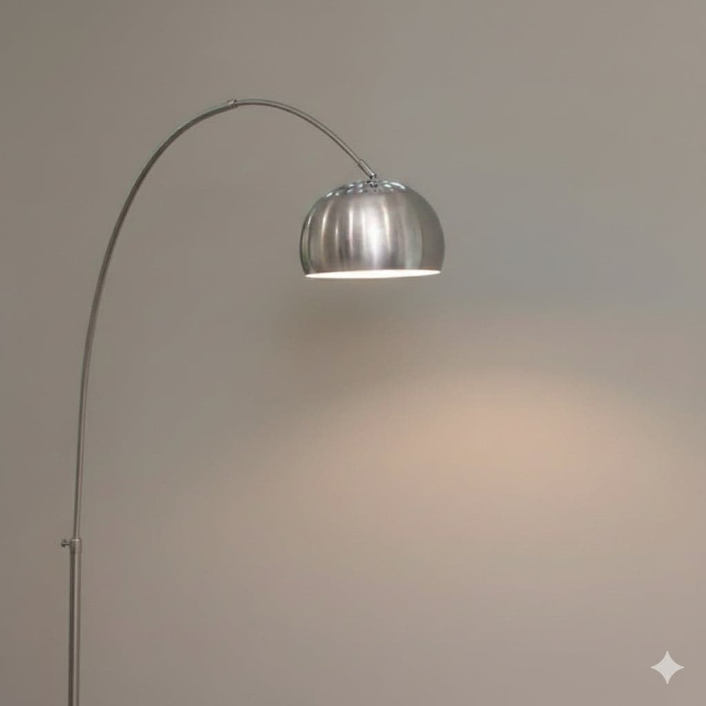 투플레이스 아르코 스틸 실버 장스탠드(활장램프)