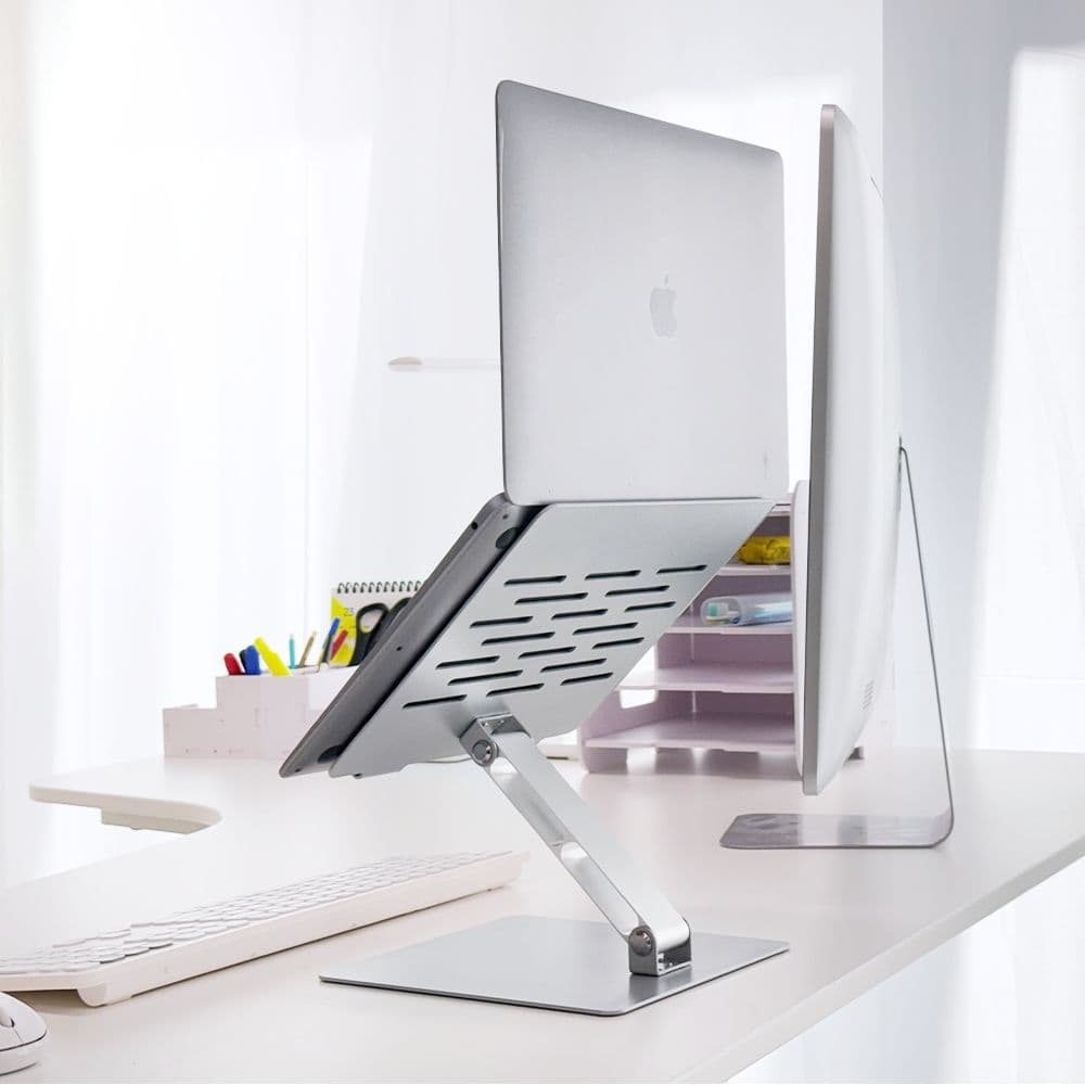 모락 시뮬러 알루미늄 메탈 접이식 노트북 거치대 받침대 스탠드 맥북 그램 각도조절 냉각 쿨링 - 최저가 19,900원