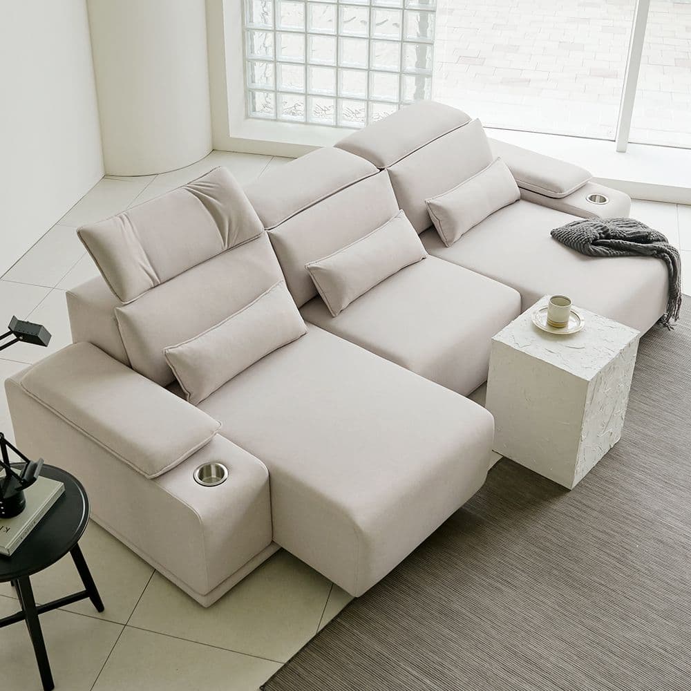 보니애가구 크루저 블리넌 패브릭 3세대 리클라이너 쇼파 슬라이드 모션소파 3인/4인용