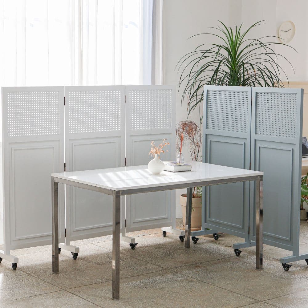 디모토 린도 이동형 파티션 1380 바퀴 가림막 사무실 파티션 원목 이동식 접이식 인테리어 칸막이