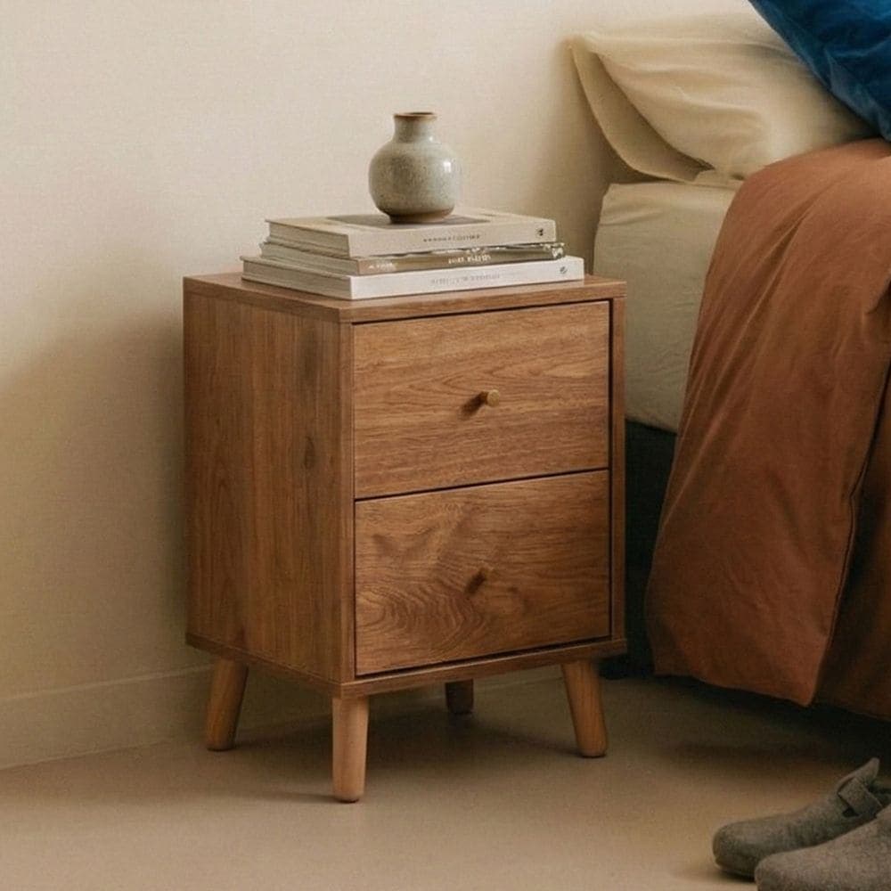 나무뜰 나무뜰 윈디 투서랍 원목 협탁 CNM059C - 최저가 34,900원