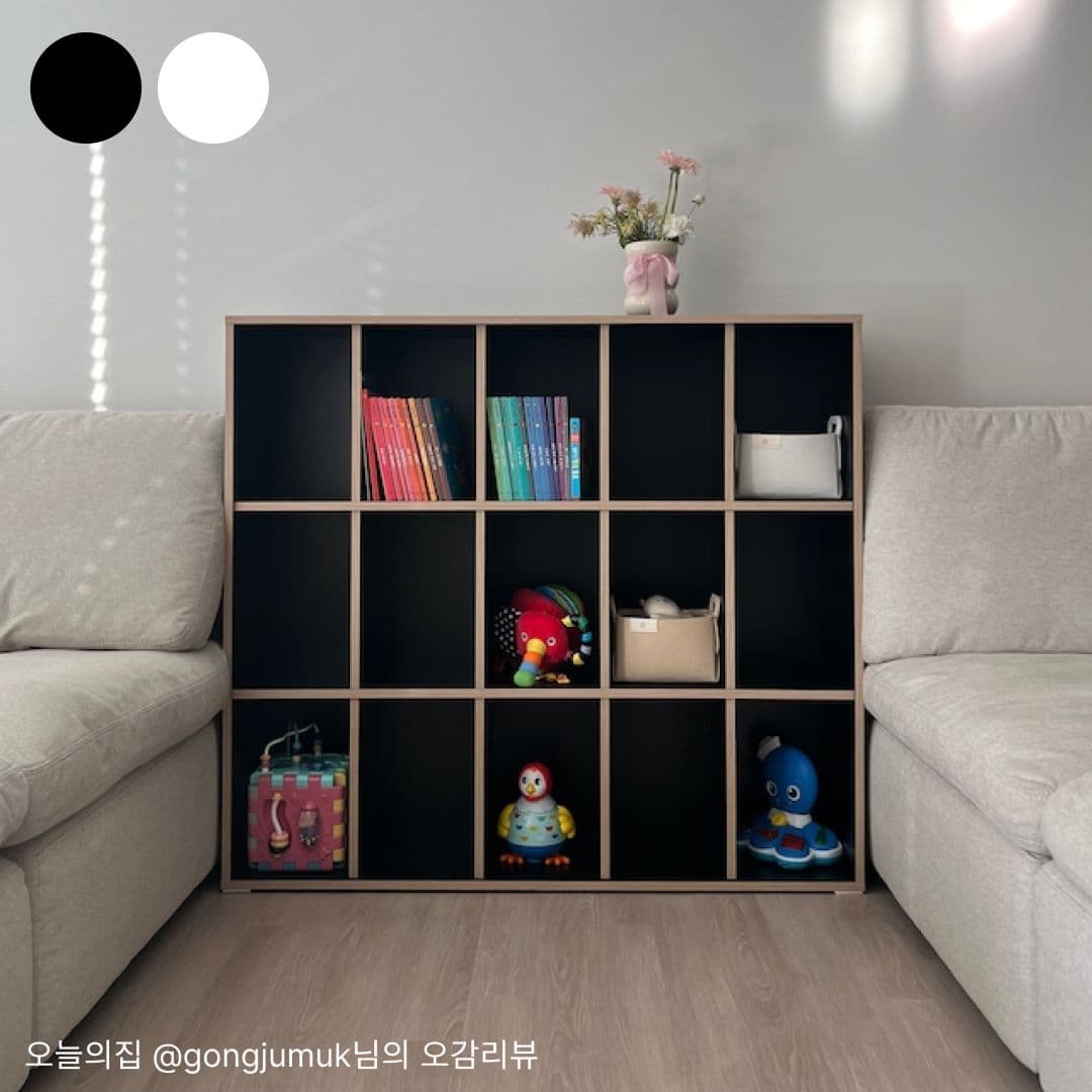 쉬어 Swieo 로코 전면 아기 책장 교구장 3단 (3x5)