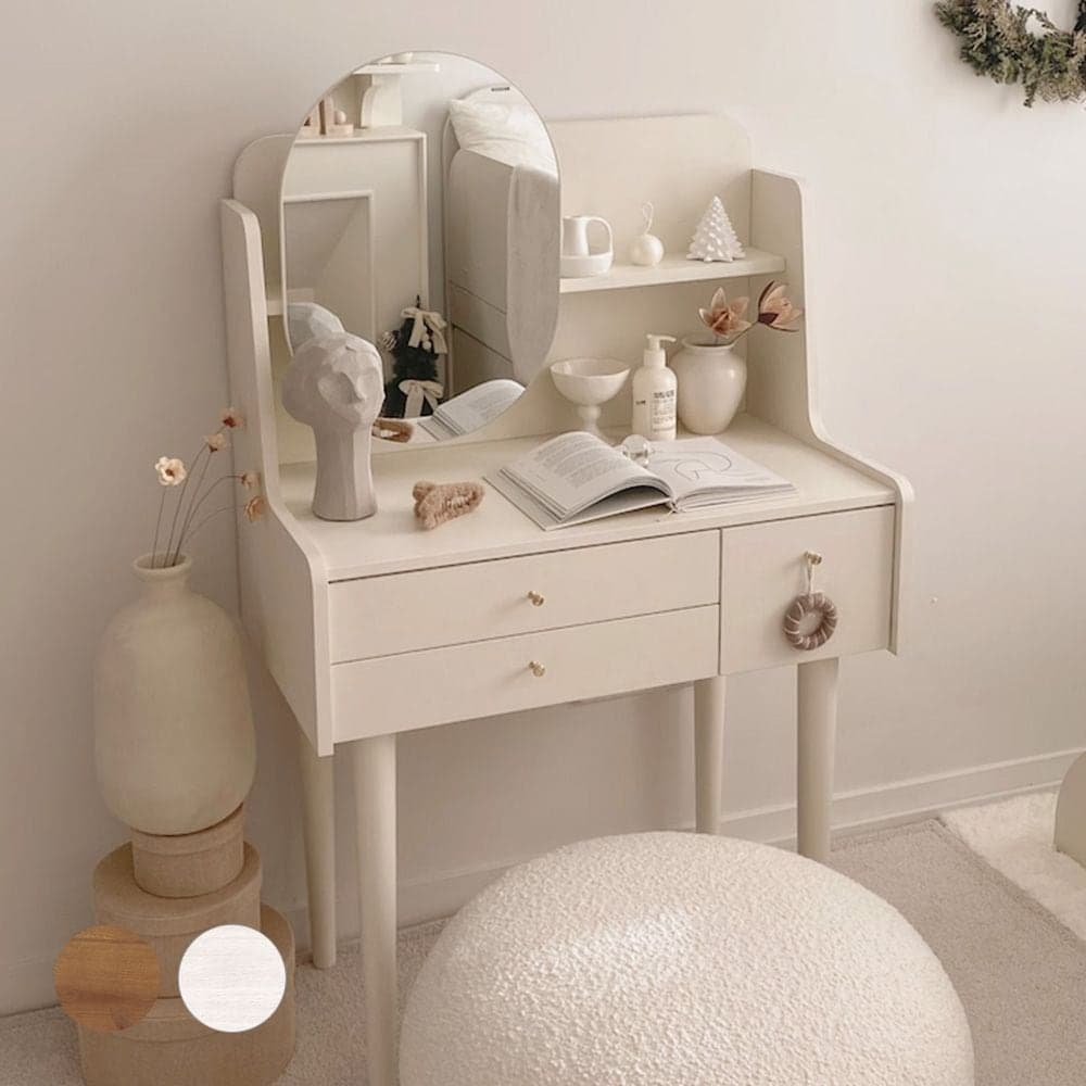 레이디가구 레이디가구 스칸딕 원목 수납 화장대 - 최저가 151,920원