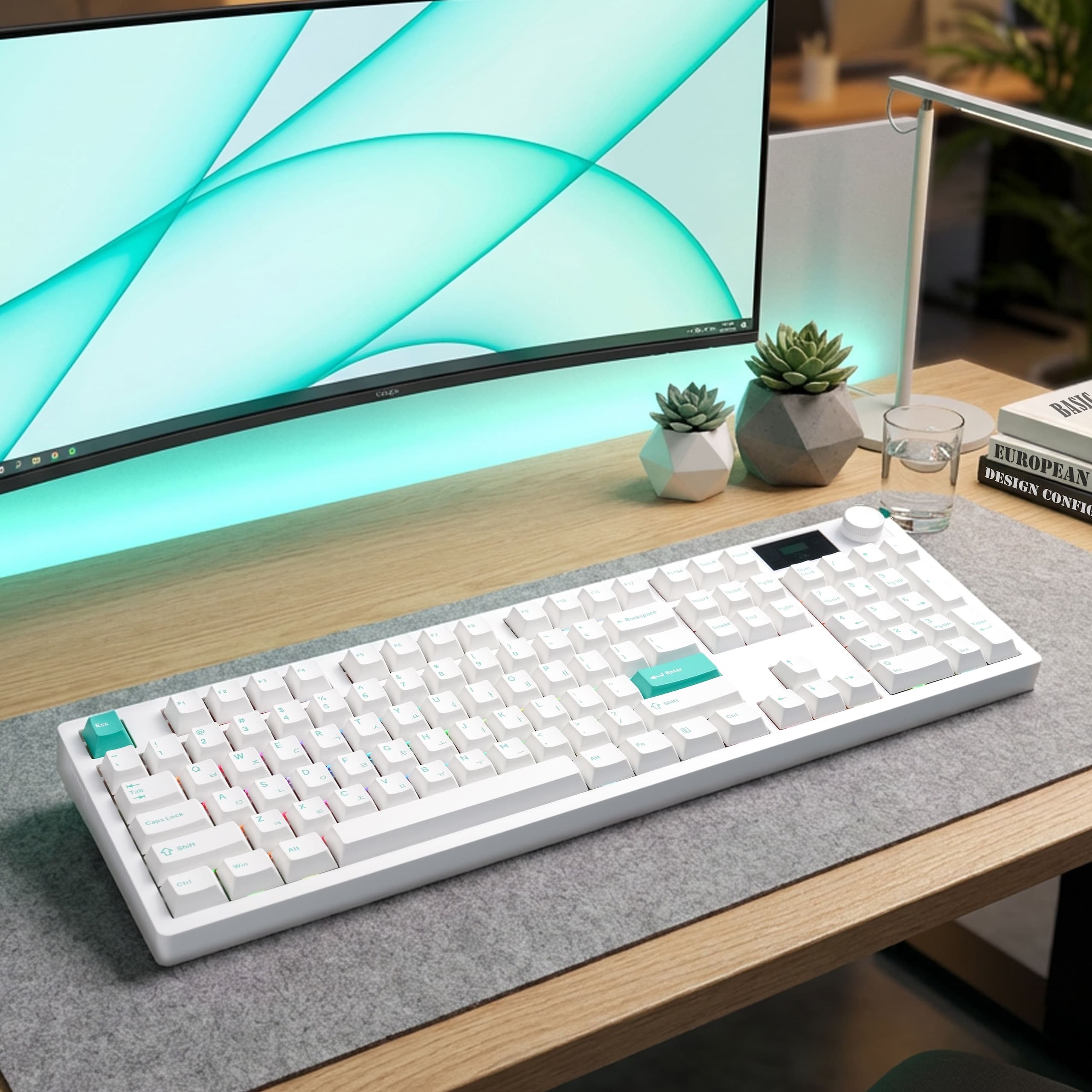 다얼유 A104 MASTER 8K 유무선 풀배열 기계식 키보드 - 최저가 104,640원