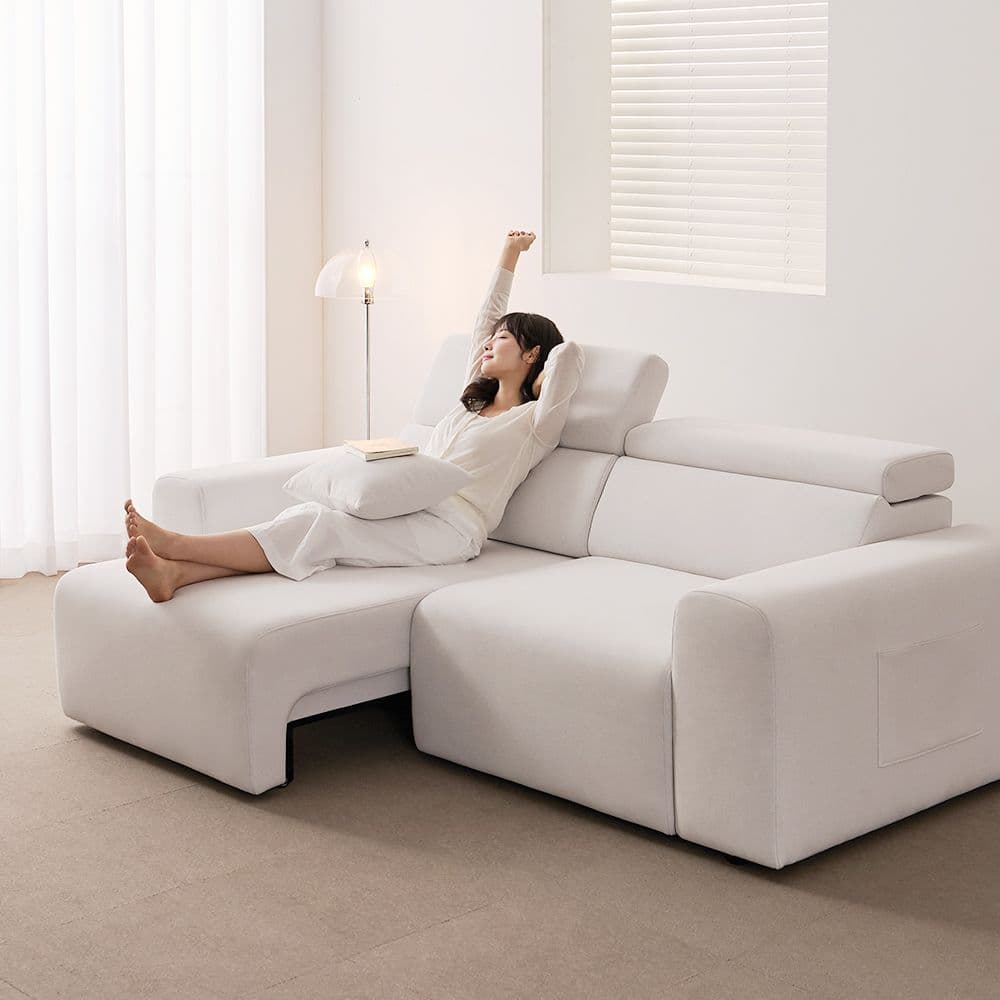 라자가구 RD 미노르 모션 리클라이너 슬라이드 무빙 3인 패브릭 소파