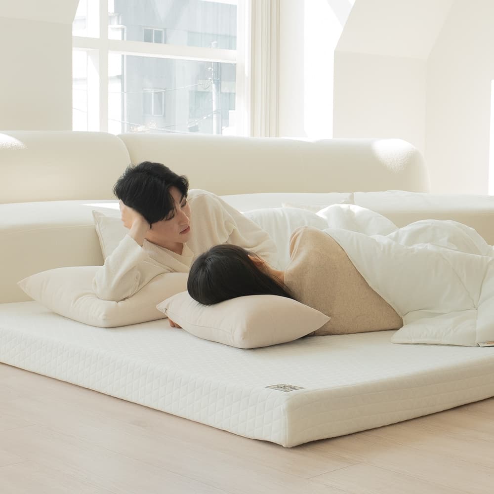 눕 냅타임 바닥 맞춤 토퍼 매트리스 10.5cm (S/SS/Q/K)
