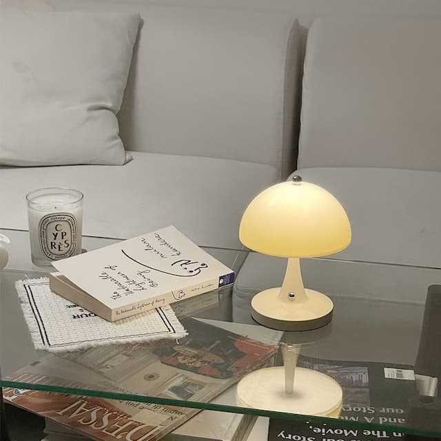 레나에너지 키노 LED 미니 머쉬룸 충전식 무선 조명 2sizes(밝기/빛색변경)