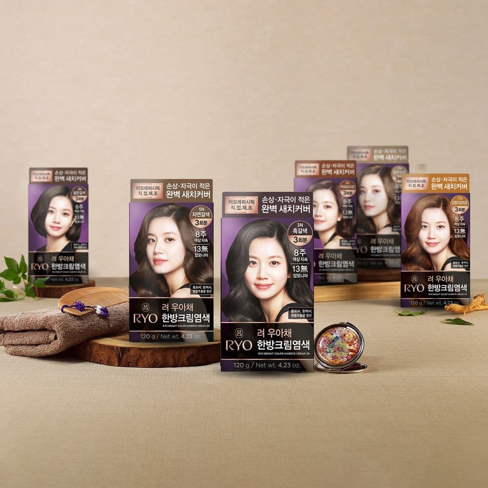 아모레퍼시픽 려 우아채 한방크림 염색 120g 1개(옵션)