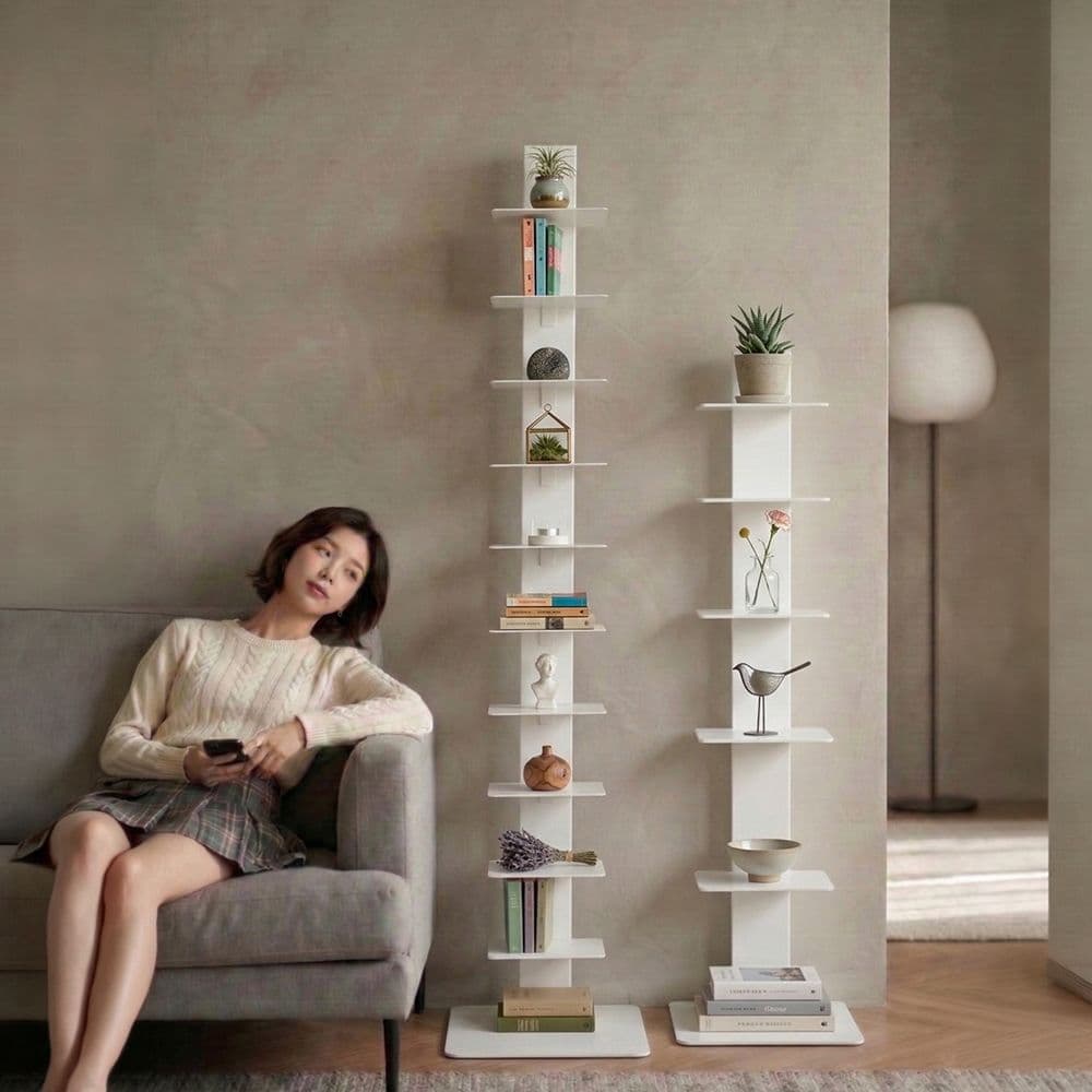 와이디몰 밀라노 북선반 1200/1500 인테리어 북타워 철제 책장 진열장