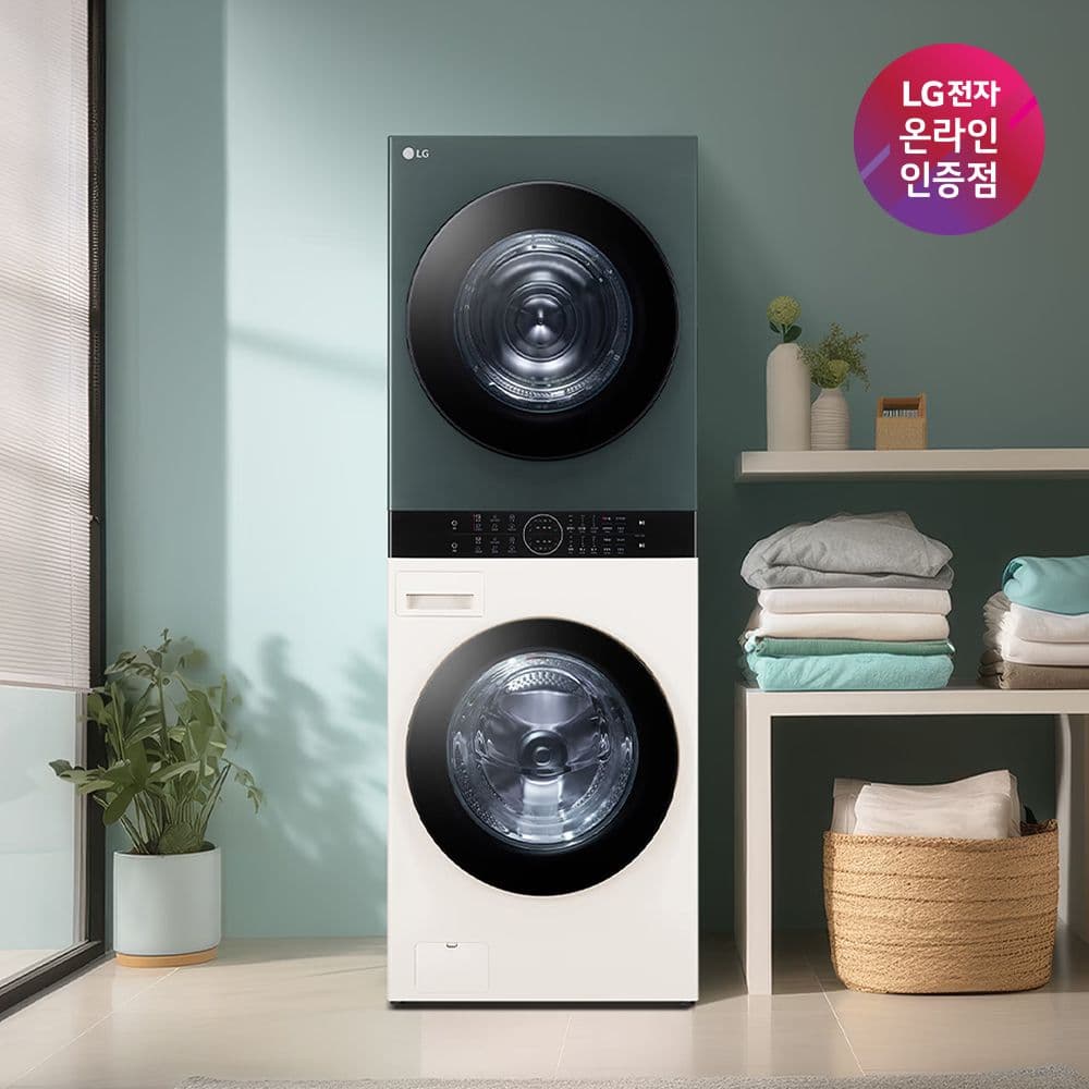 LG전자 트롬 오브제컬렉션 워시타워 W21EGAM 세탁24 건조21