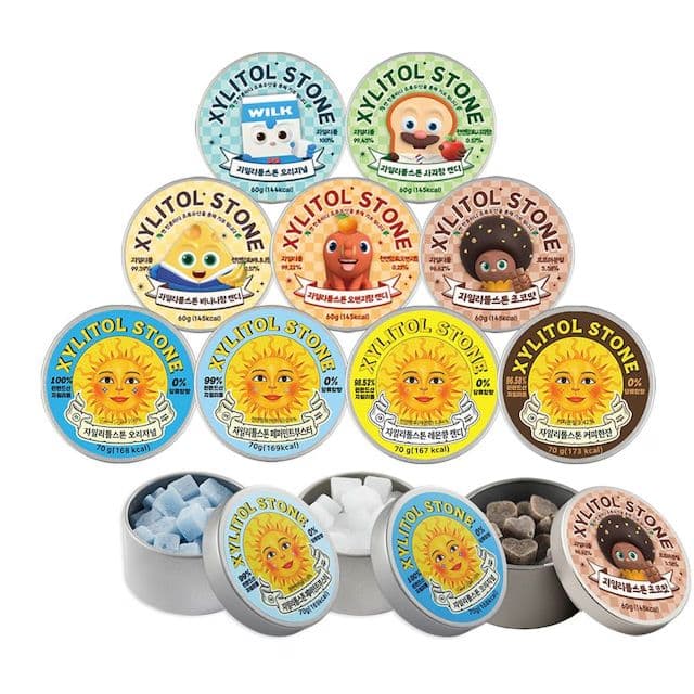 자일리톨스톤 자일리톨스톤 3+2 골라담기 (오리지널/페퍼민트부스터/레몬향/커피한잔/브레드이발소) 9종