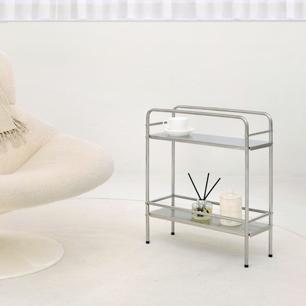 하우스레시피 애쉬 철제 2단 선반