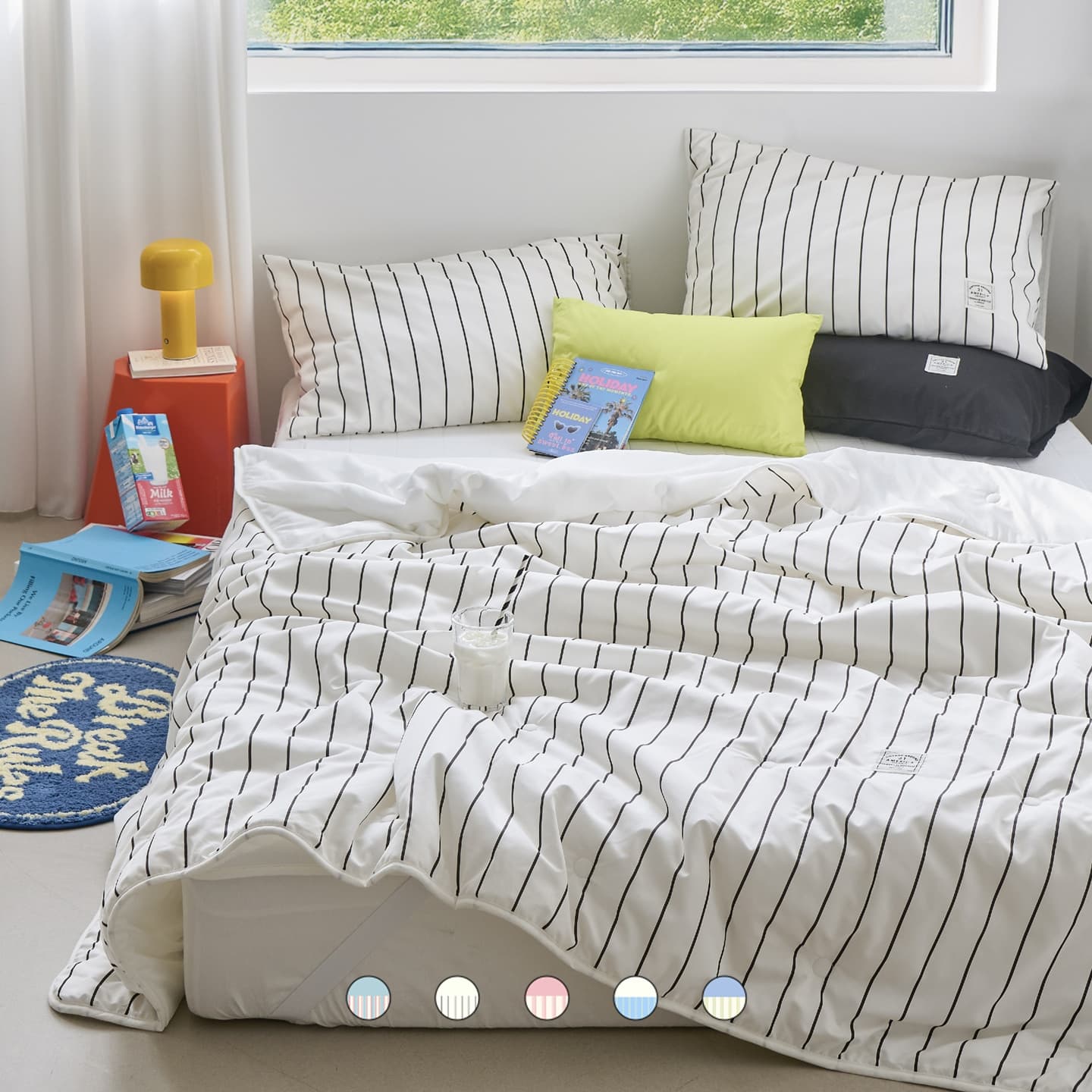 쁘리엘르 [얼리썸머 쿠폰] 시원뽀송 아이스 냉감 유어메이트 여름 차렵이불 쿨패드 세트 - 최저가 35,910원