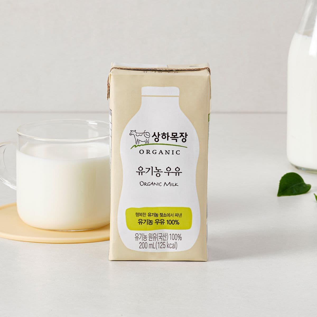 매일유업 상하목장 유기농 멸균 우유 백색 200ml 48팩