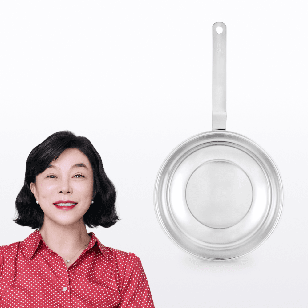 스테니 무연마제 스테인리스 통5중 스텐웍 24cm