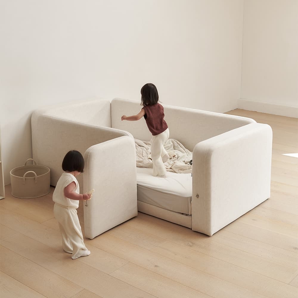 먼데이하우스 모아 데이비드 패브릭 아기침대 프레임