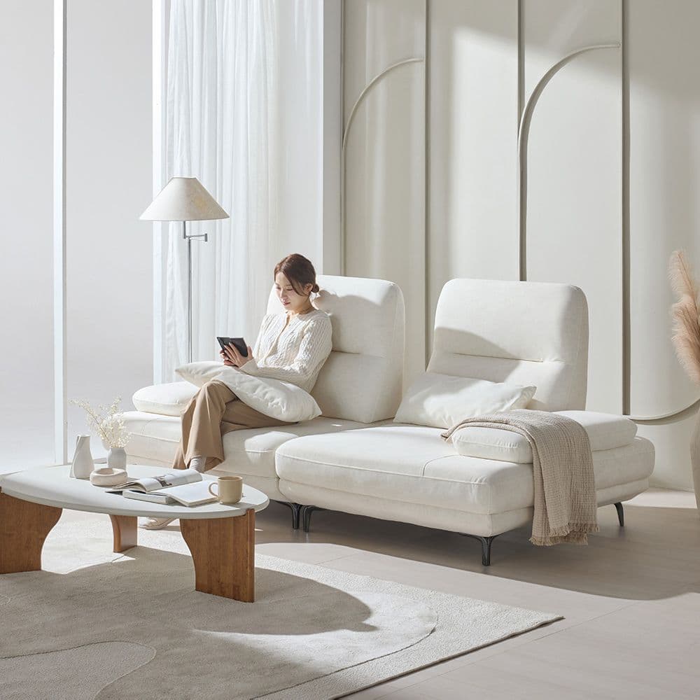 더뉴폼 엘나스 갤럭시 패브릭 스윙소파 3인 - 최저가 389,000원