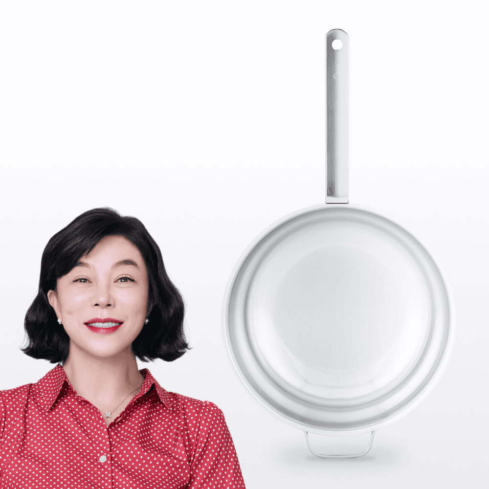 스테니 무연마제 스테인리스 통5중 궁중팬 양수웍 28cm