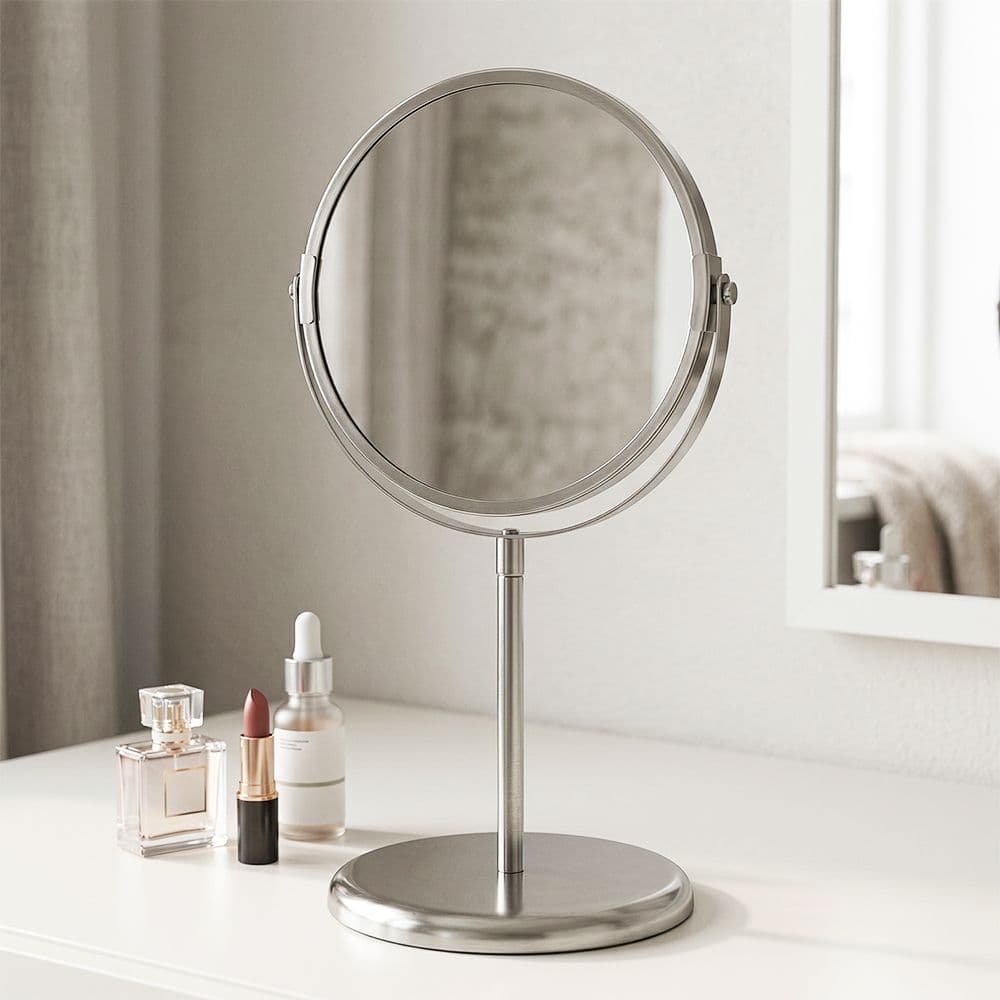 이케아 TRENSUM 탁상 거울 스테인리스