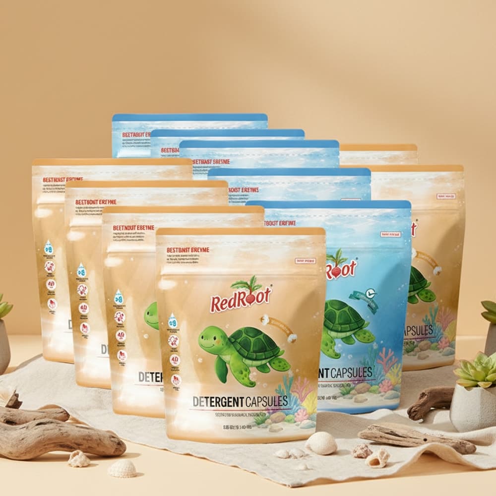레드루트 대용량 12PACK 8배 고농축 유아 아기 얼룩제거 특화 캡슐 세탁세제 40개입 * 12팩