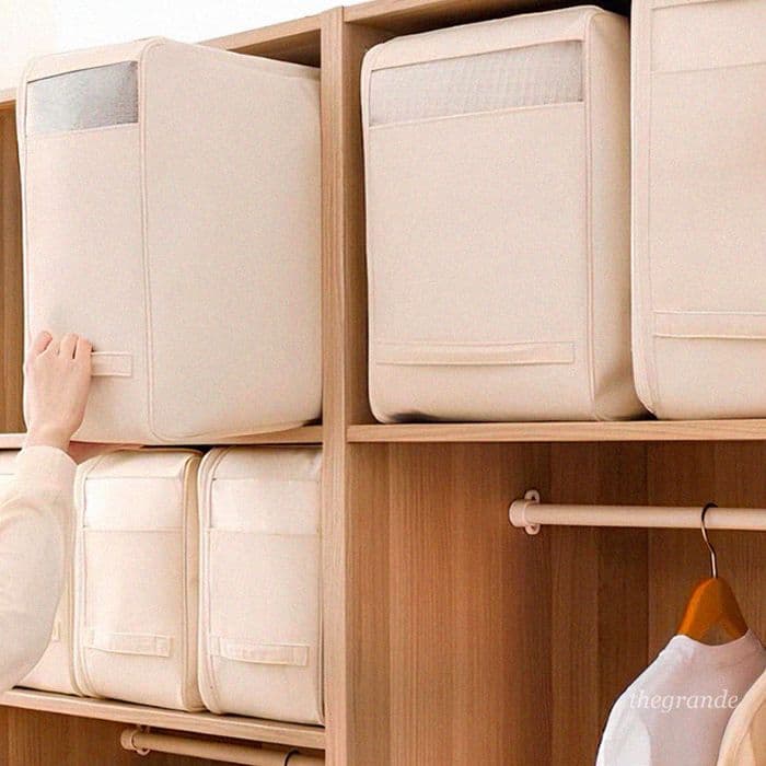 더그란데 패브릭 옷 이불 수납 정리함 옷보관함 이불보관함 정리함 파우치 이불가방 5size